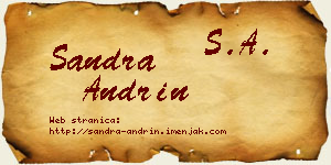 Sandra Andrin vizit kartica